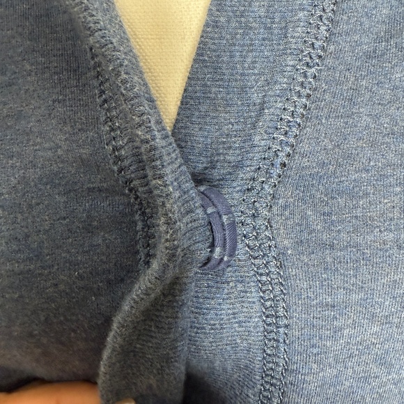 Pre-Owned Pure Jill Blue Hooded Top Sweatshirt Cardigan Size Medium -cp - Picture 4 of 9